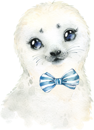 (313-01-1U-16) Baby Seal Bowtie