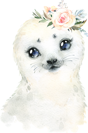 (313-01-1U-38) Baby Seal Flowers