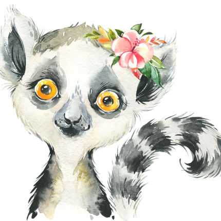 (s313-1-1Y-41) Baby Lemur Flowers