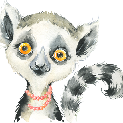 (s313-1-1Y-7) Baby Lemur Pearl Necklace