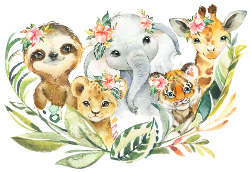 (s313-2-B) Safari Animals Group