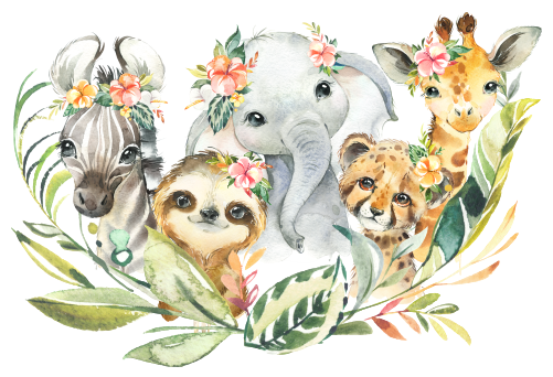 (s313-2-C) Safari Animals Group