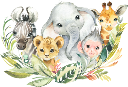 (s313-2-A) Safari Animals Group