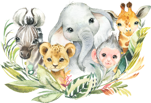 (s313-2-A) Safari Animals Group
