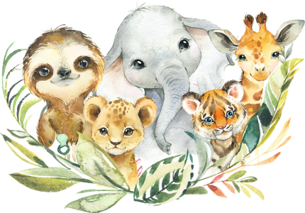 (s313-2-B) Safari Animals Group