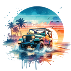 (314-2) Jeep 4x4 Sunset Beach