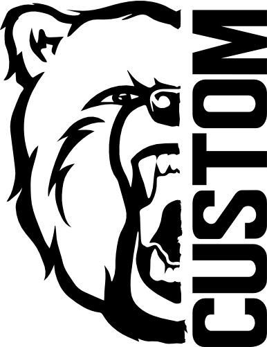 (s317-10-A) Bear Split Mascot Team Name Custom Text