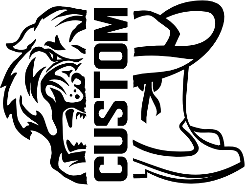 (317-04-T) Tiger Split Mascot Drill Team Team Custom Iron-On Transfer