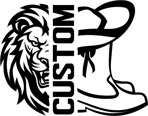 (317-07-T) Lion Split Mascot Drill Team Team Custom Iron-On Transfer