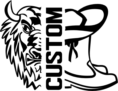 (317-11-T) Buffalo Split Mascot Drill Team Team Custom Iron-On Transfer