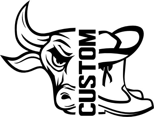 (317-14-T) Bull Split Mascot Drill Team Team Custom Iron-On Transfer