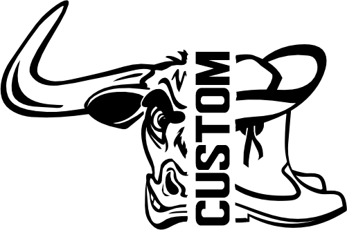 (317-15-T) Longhorn Split Mascot Drill Team Team Custom Iron-On Transfer