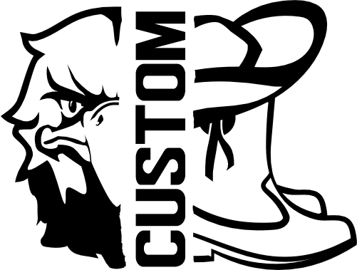 (317-18-T) Eagle Hawk Falcon Split Mascot Drill Team Team Custom Iron-On Transfer