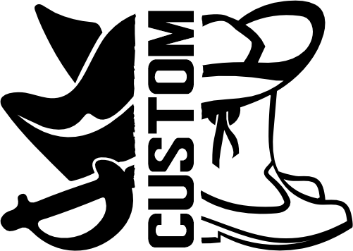 (317-30-T) Pirate Hat Sword Split Mascot Drill Team Team Custom Iron-On Transfer