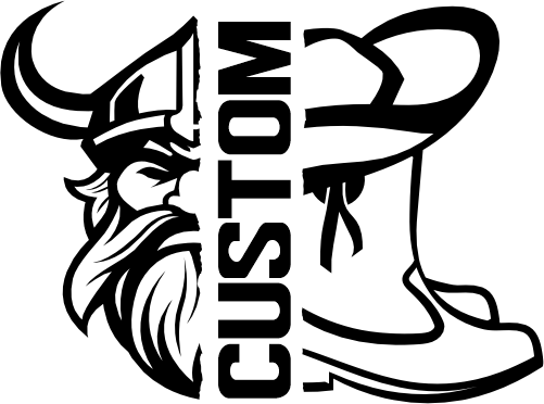 (317-37-T) Viking Split Mascot Drill Team Team Custom Iron-On Transfer