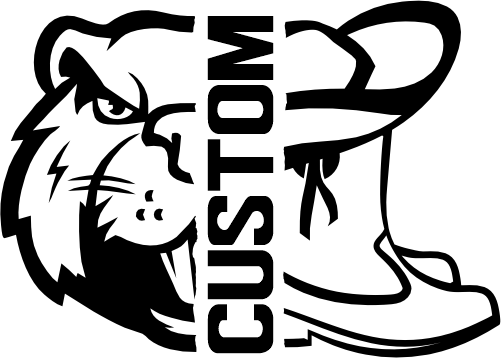 (317-40-T) Beaver Split Mascot Drill Team Team Custom Iron-On Transfer