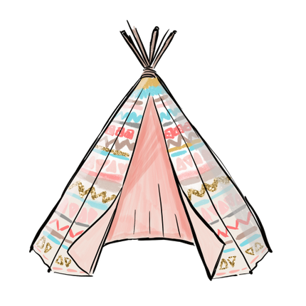 (319-H) Boho Teepee