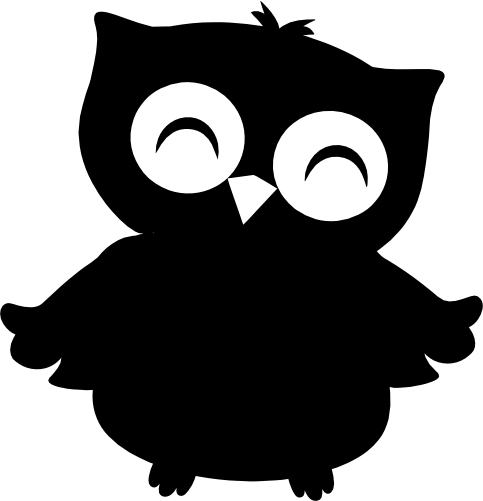 (s031-C) Owl Silhouette