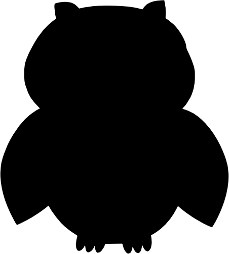 (s031-E) Owl Silhouette