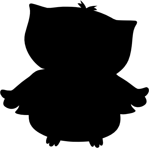 (s031-F) Owl Silhouette