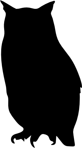 (s031-I) Owl Silhouette