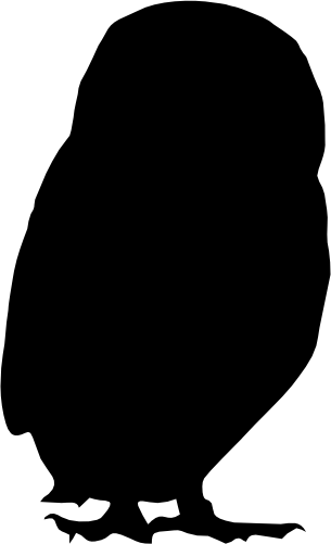 (s031-N) Owl Silhouette