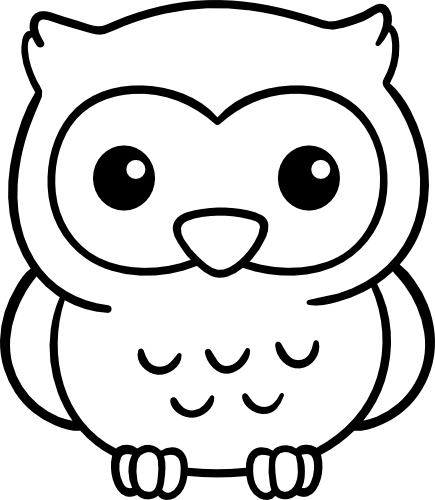 (s031-3-Q) Cute Baby Owl