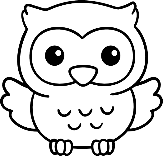 (s031-3-S) Cute Baby Owl