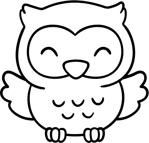 (s031-3-T) Cute Baby Owl