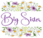 (325-2-3H) Watercolor Daisy Border Family Custom Text