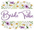 (325-2-3H) Bridal Wedding Party Watercolor Daisy Border Custom Text