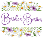 (325-2-3H) Bridal Wedding Party Watercolor Daisy Border Custom Text