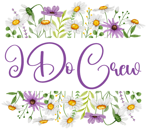 (325-2-3H) Bridal Wedding Party Watercolor Daisy Border Custom Text