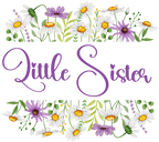 (325-2-3H) Watercolor Daisy Border Family Custom Text