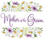 (325-2-3H) Bridal Wedding Party Watercolor Daisy Border Custom Text