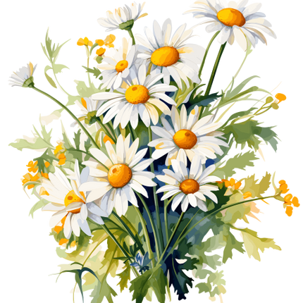 (325-02) White Daisy Daisies Bouquet