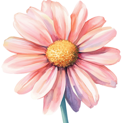 (325-02) Pink Daisy Flower