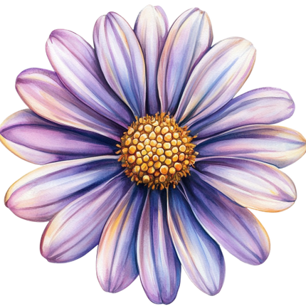 (325-02) Purple Daisy Flower