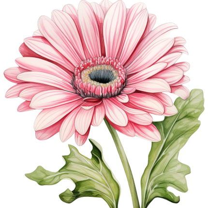 (325-02) Pink Daisy Flower