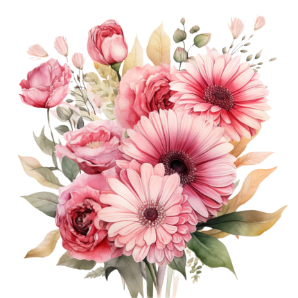 (325-02) Pink Daisy Bouquet