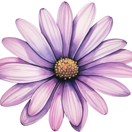 (325-02) Purple Daisy Flower