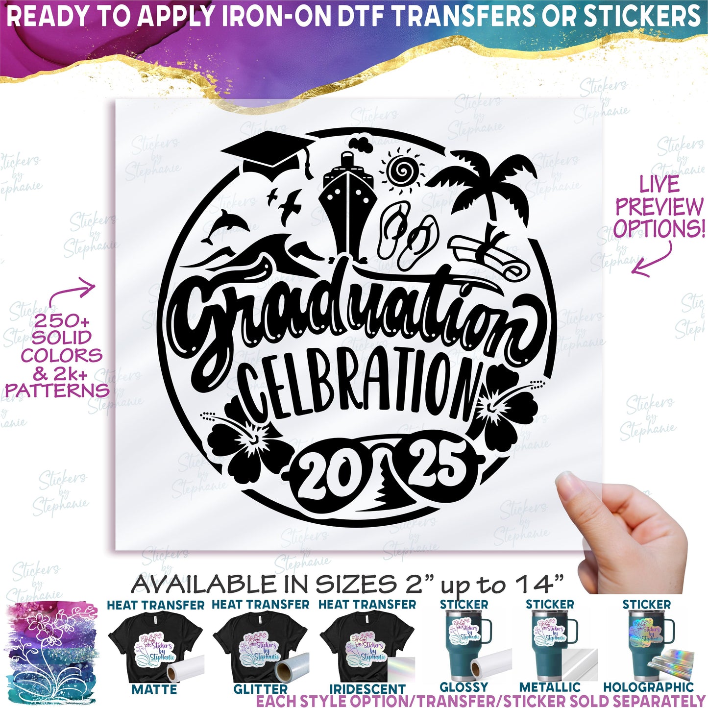 (s329-1-H2) Graduation Celebration Year Add Optional Name