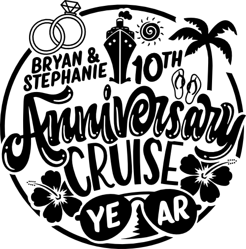 (329-02-1X) Anniversary Cruise Year Add Optional Names