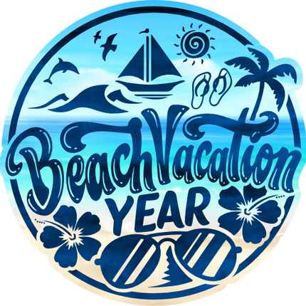 (329-02-1L) Beach Vacation Year