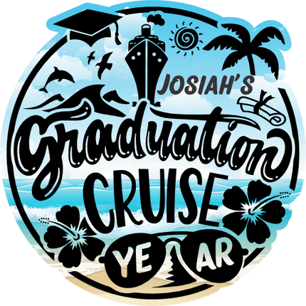 (329-1V) Graduation Cruise Year Add Optional Name