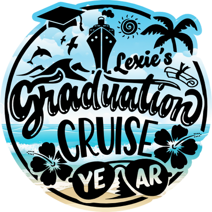 (329-1V) Graduation Cruise Year Add Optional Name