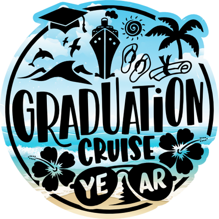 (329-1W) Graduation Cruise Year Add Optional Name