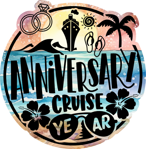 (s329-1Y) Anniversary Cruise Year Add Optional Names