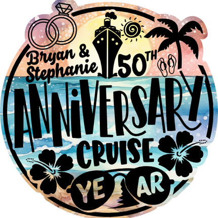 (329-1Y) Anniversary Cruise Year Add Optional Names