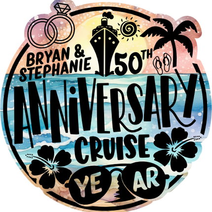 (329-1Y) Anniversary Cruise Year Add Optional Names